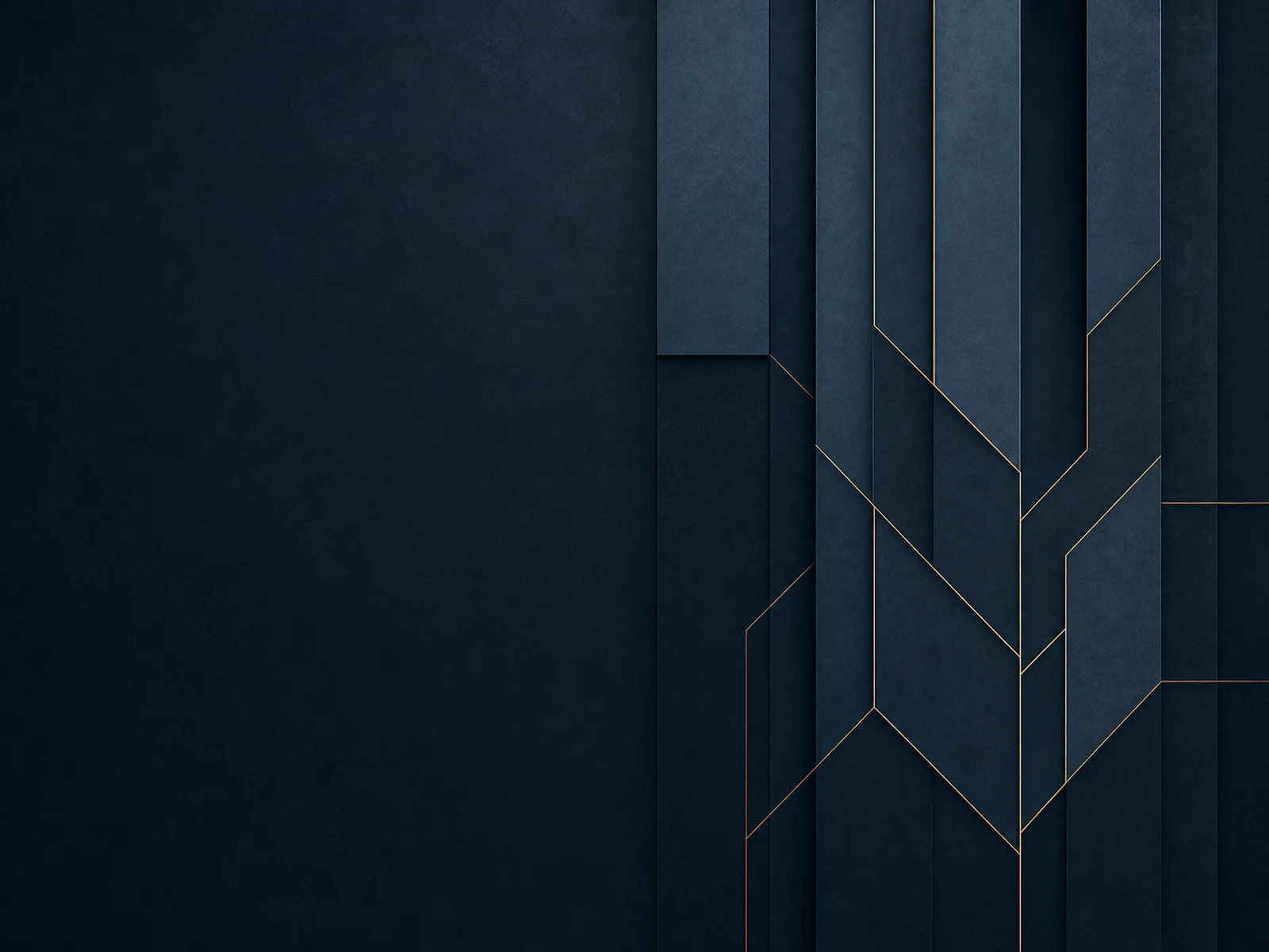 Abstract composition of aligned panels in navy and bronze representing governance structure