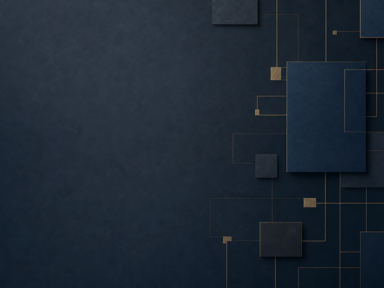 Abstract navy and bronze composition representing embedded, ongoing legal support