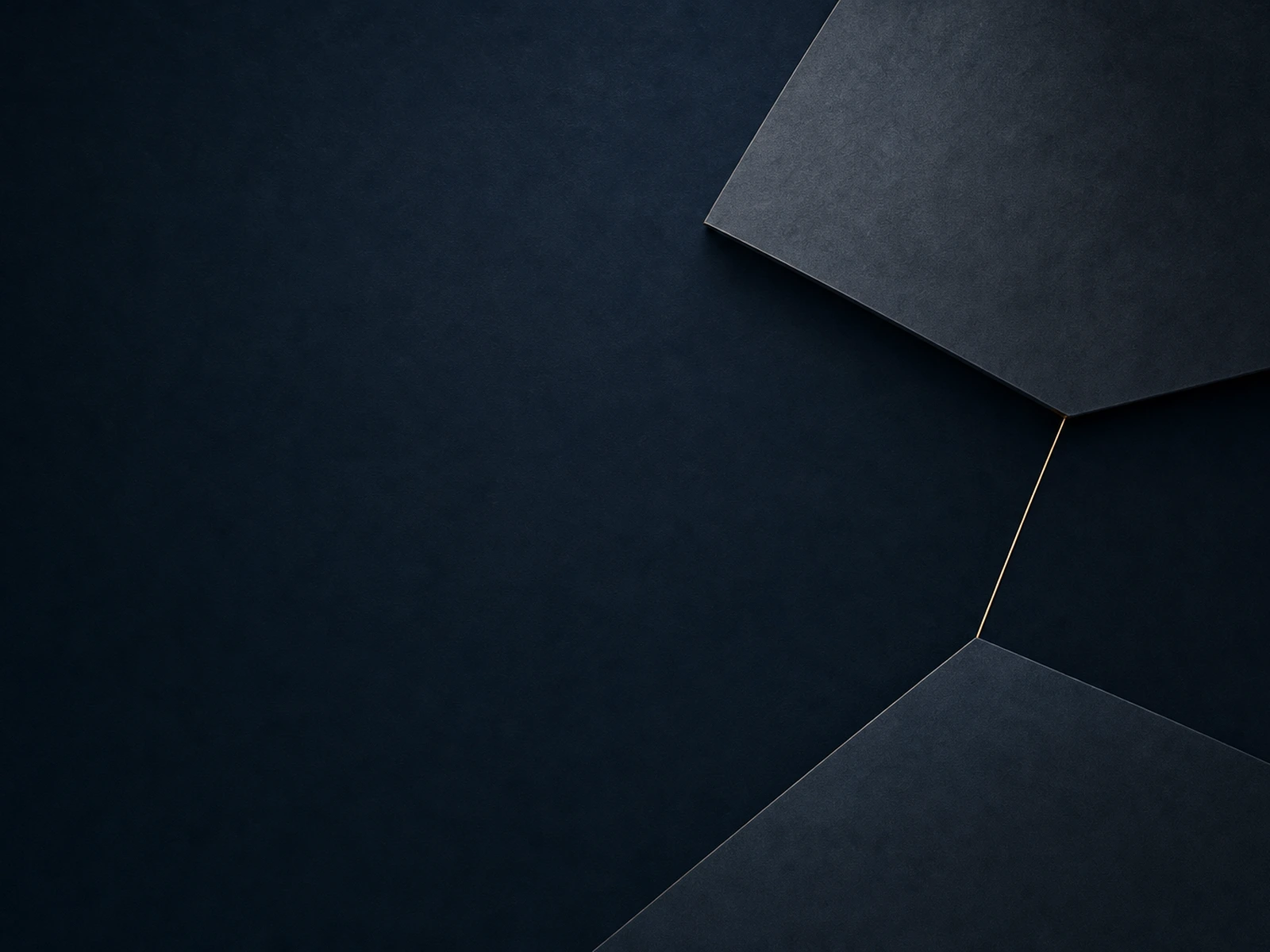 Abstract navy and bronze composition representing direct professional contact